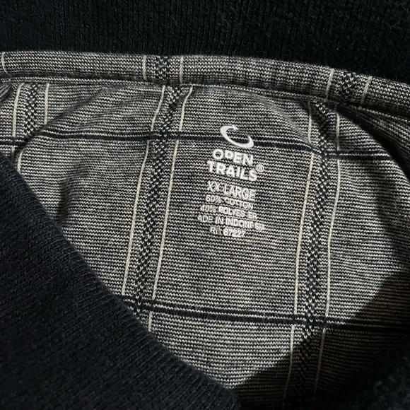 Open Trails Men's Windowpane Pattern Polo Size XXLarge - Picture 9 of 16